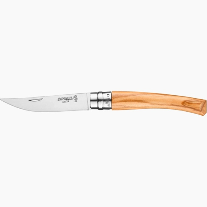 Нож филейный OPINEL №8, нержавеющая сталь, рукоять оливковое дерево 002563